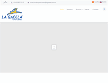 Tablet Screenshot of lagacela.com.mx